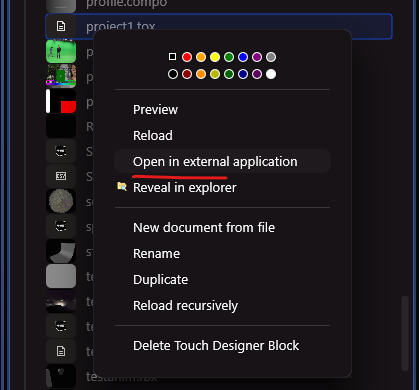 Open in external app