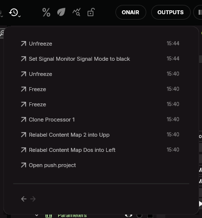 History DropDown