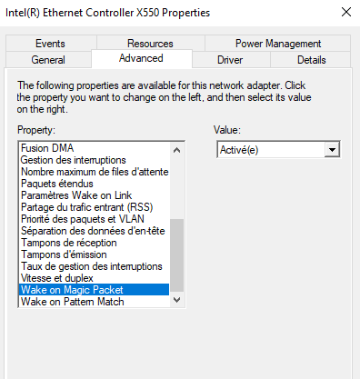 magic packet activation