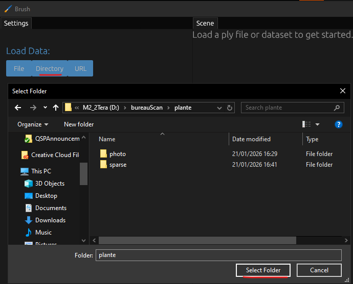 Load Directory brush