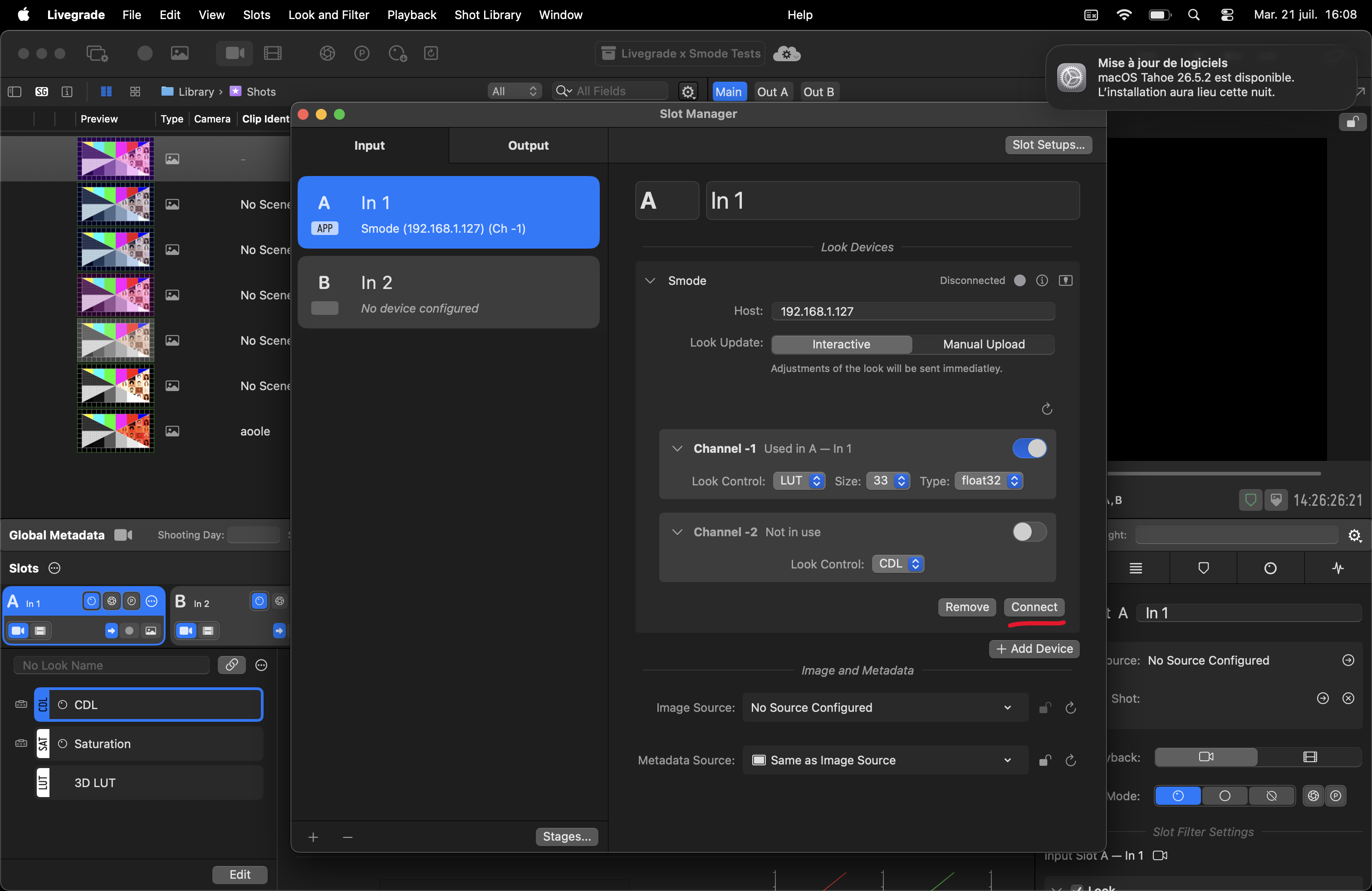 config and channel1 On
