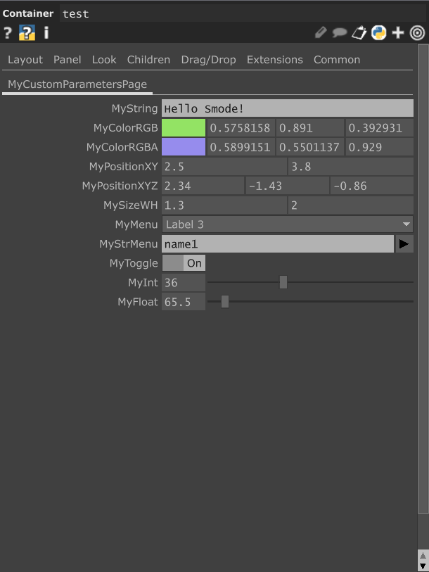 CustomParameters
