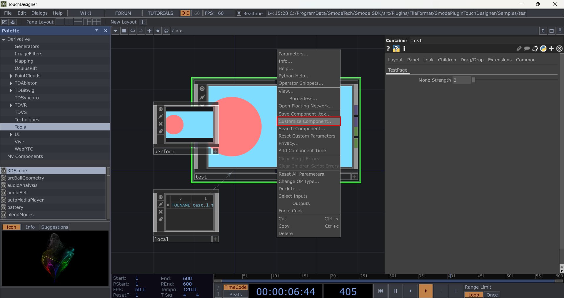 CustomizeComponent