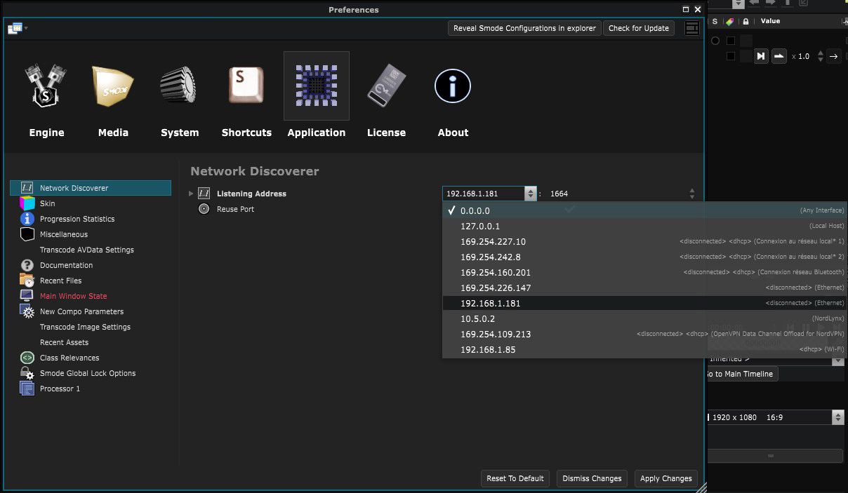 networkListeningAddress